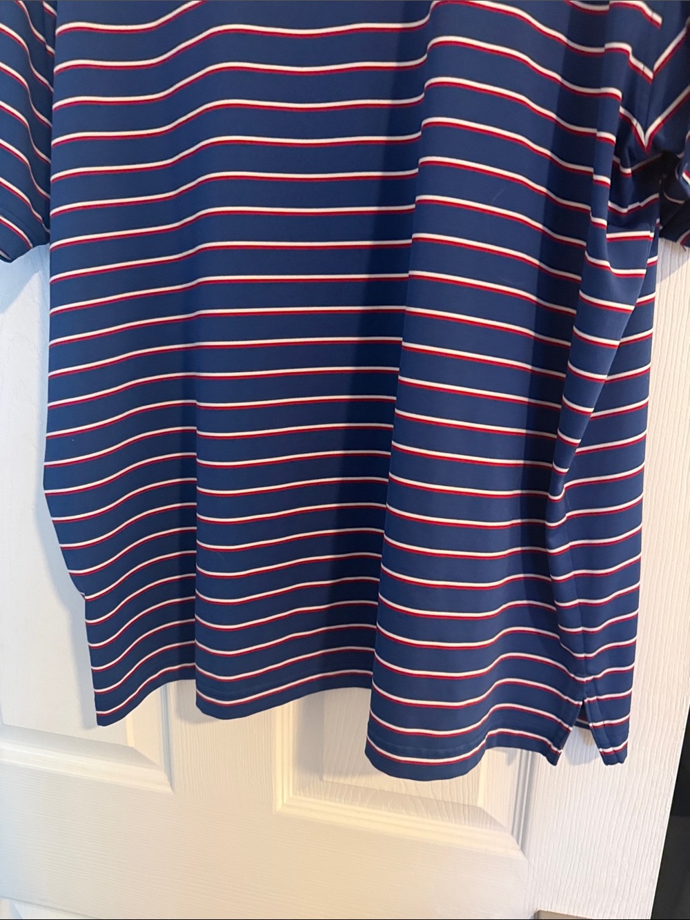 Rhoback Navy Polo with White and Red Stripes - Picture 11 of 11